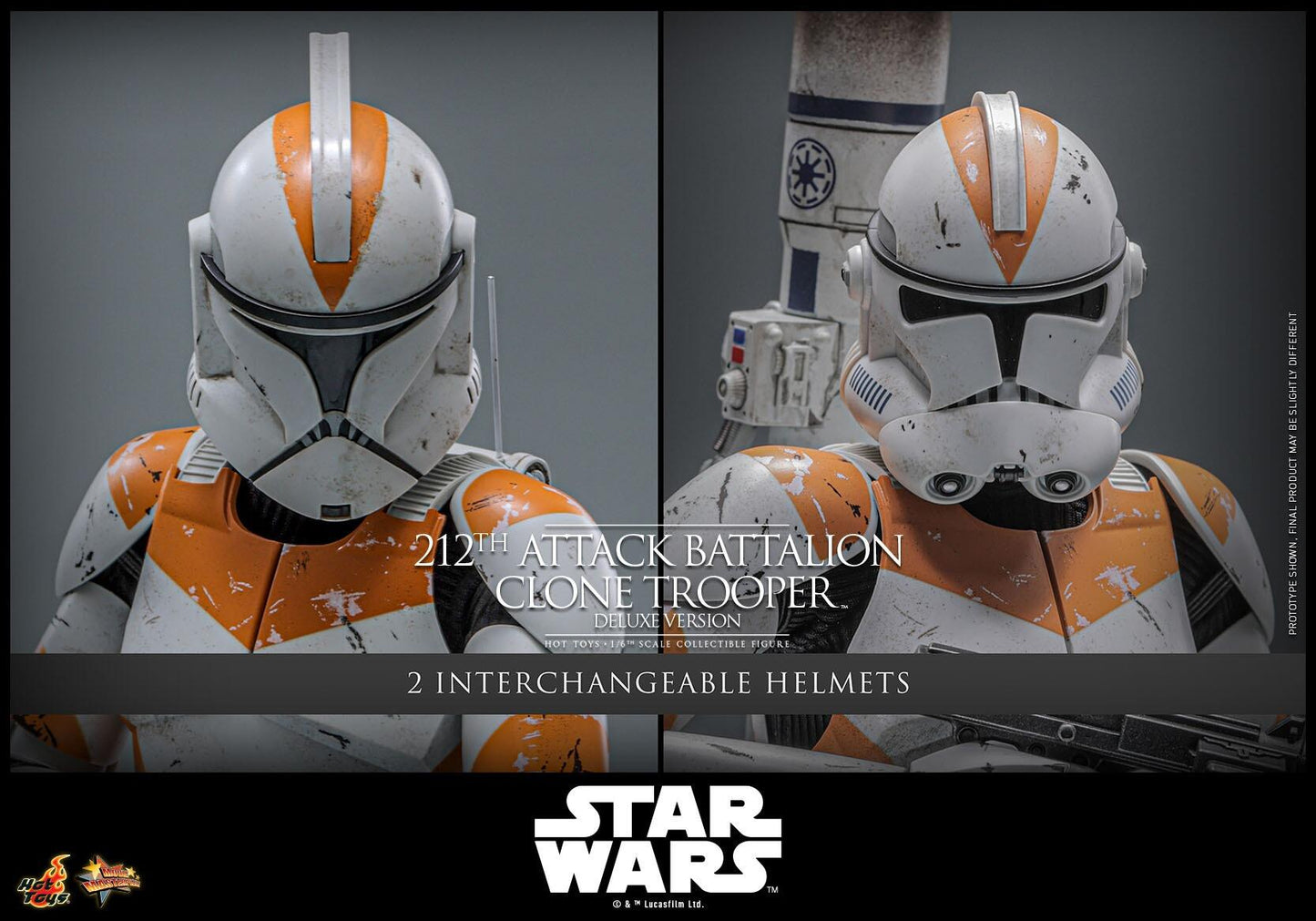 *PRE-ORDER 212th Attack Battalion Clone Trooper (Deluxe) - Star Wars: Revenge Of The Sith Hot Toys Collectibles 1/6 Scale Action Figure
