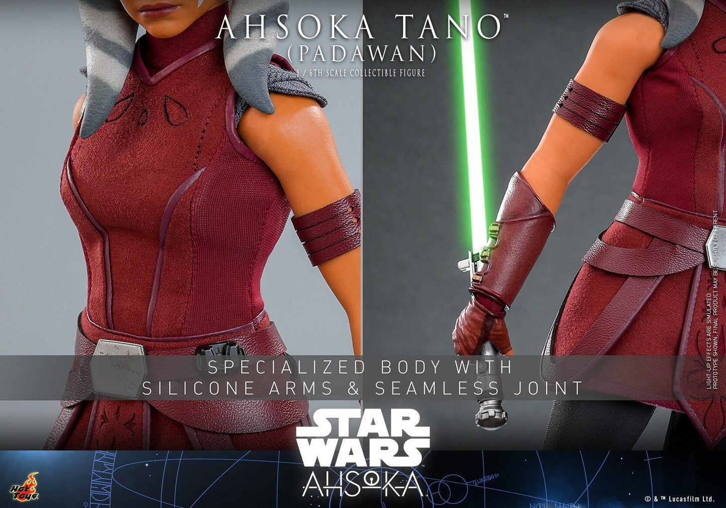 Ahsoka Tano (Padawan) - Star Wars: Ahsoka Hot Toys Collectibles 1/6 Scale Action Figure