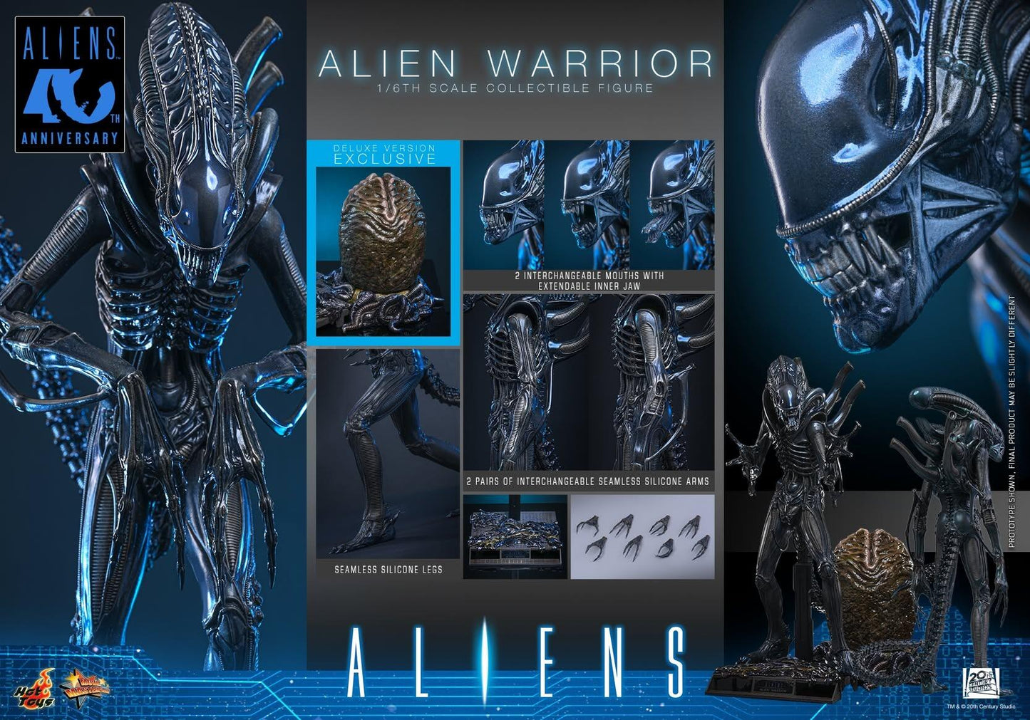 *PRE-ORDER Alien Warrior (Deluxe) - Aliens Hot Toys Collectibles 1/6 Scale Action Figure