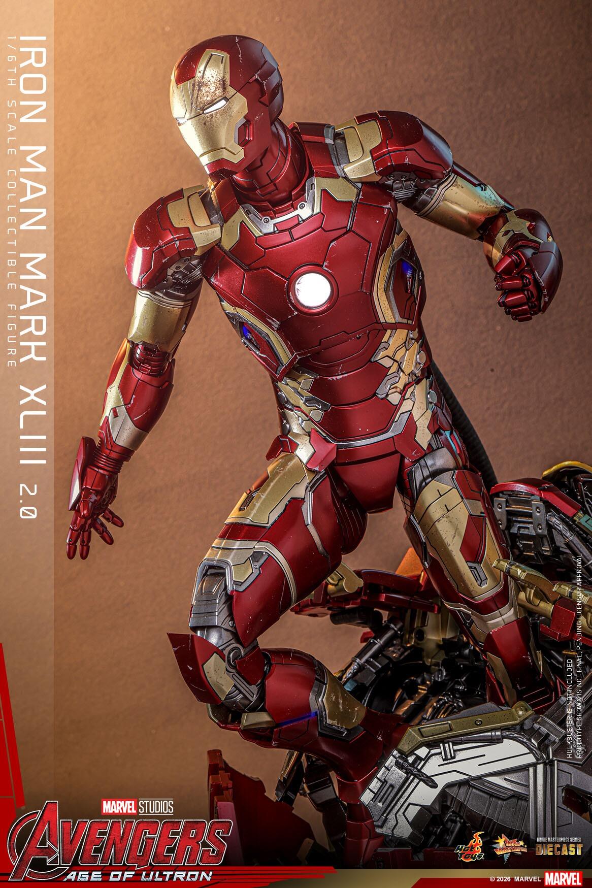 *PRE-ORDER Iron Man MK XLIII 2.0 - Marvel Studios Hot Toys Exclusive Collectible 1/6 Scale Action Figure