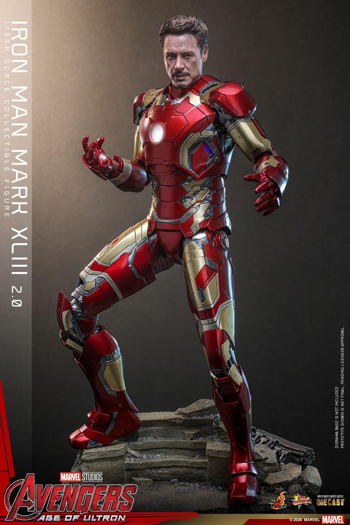 *PRE-ORDER Iron Man MK XLIII 2.0 - Marvel Studios Hot Toys Exclusive Collectible 1/6 Scale Action Figure