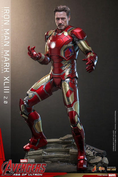 *PRE-ORDER Iron Man MK XLIII 2.0 - Marvel Studios Hot Toys Exclusive Collectible 1/6 Scale Action Figure