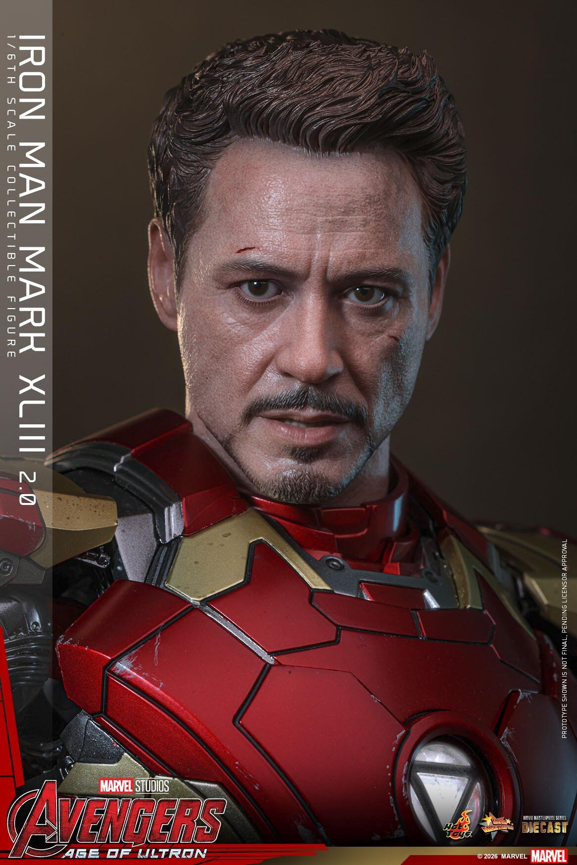 *PRE-ORDER Iron Man MK XLIII 2.0 - Marvel Studios Hot Toys Exclusive Collectible 1/6 Scale Action Figure