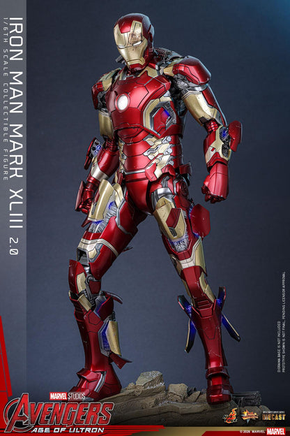 *PRE-ORDER Iron Man MK XLIII 2.0 - Marvel Studios Hot Toys Exclusive Collectible 1/6 Scale Action Figure