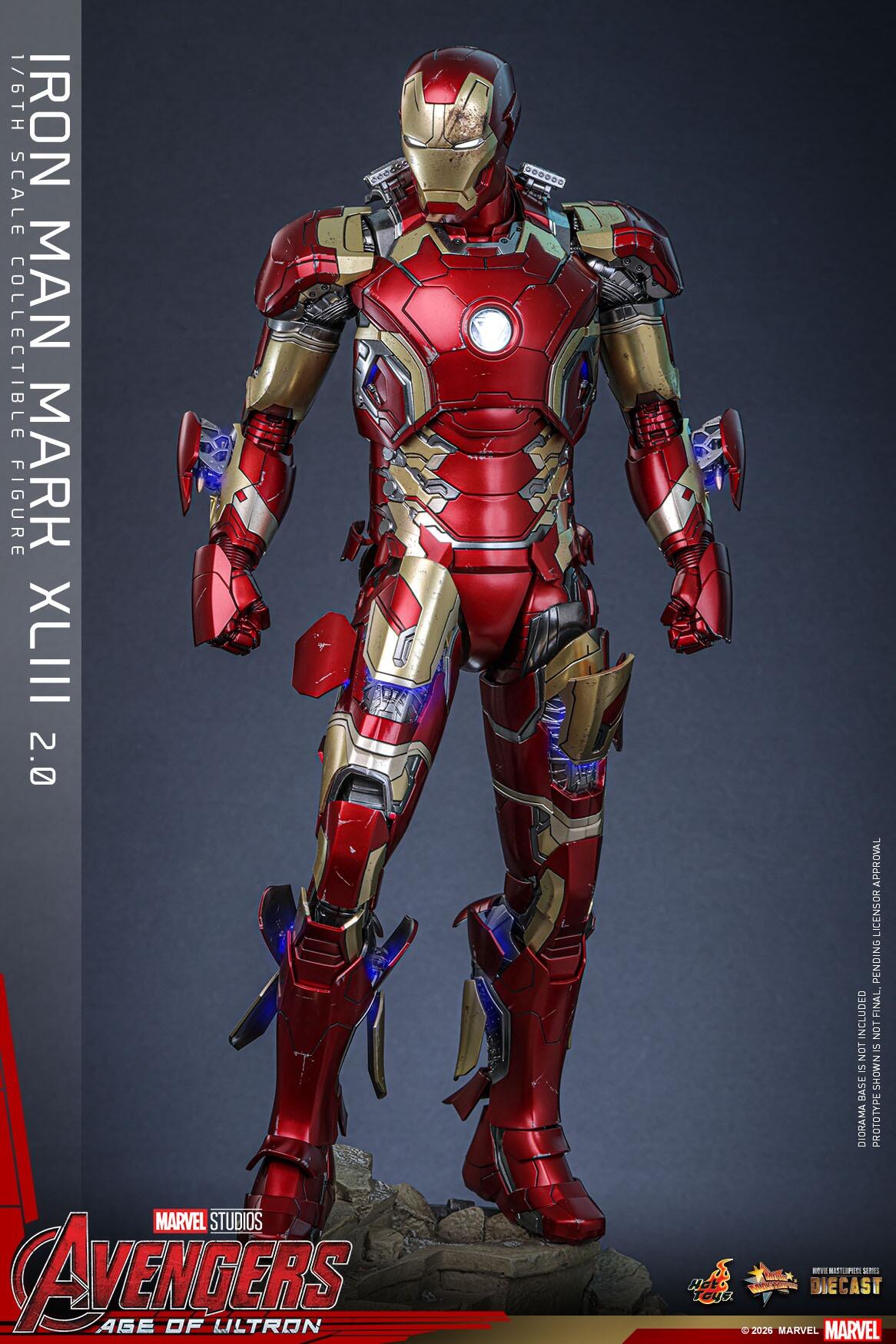 *PRE-ORDER Iron Man MK XLIII 2.0 - Marvel Studios Hot Toys Exclusive Collectible 1/6 Scale Action Figure