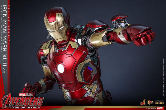 *PRE-ORDER Iron Man MK XLIII 2.0 (Deluxe) - Marvel Studios Hot Toys Exclusive Collectible 1/6 Scale Action Figure
