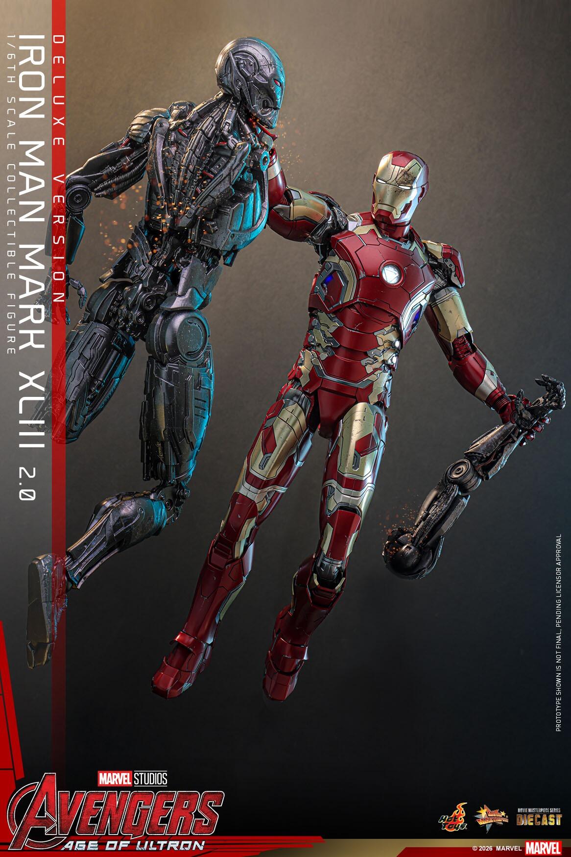 *PRE-ORDER Iron Man MK XLIII 2.0 (Deluxe) - Marvel Studios Hot Toys Exclusive Collectible 1/6 Scale Action Figure