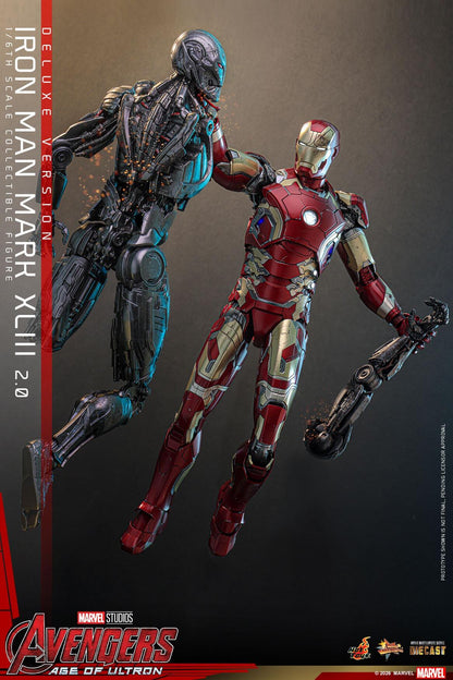 *PRE-ORDER Iron Man MK XLIII 2.0 (Deluxe) - Marvel Studios Hot Toys Exclusive Collectible 1/6 Scale Action Figure