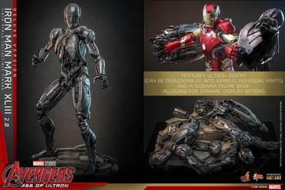 *PRE-ORDER Iron Man MK XLIII 2.0 (Deluxe) - Marvel Studios Hot Toys Exclusive Collectible 1/6 Scale Action Figure