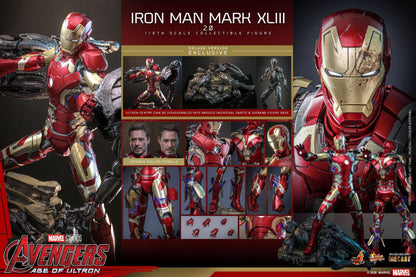 *PRE-ORDER Iron Man MK XLIII 2.0 (Deluxe) - Marvel Studios Hot Toys Exclusive Collectible 1/6 Scale Action Figure