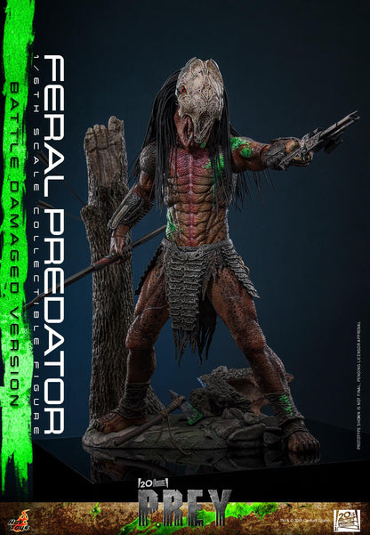 *PRE-ORDER Feral Predator (Battle Damaged) - Predator: Prey Hot Toys Collectibles 1/6 Scale Action Figure