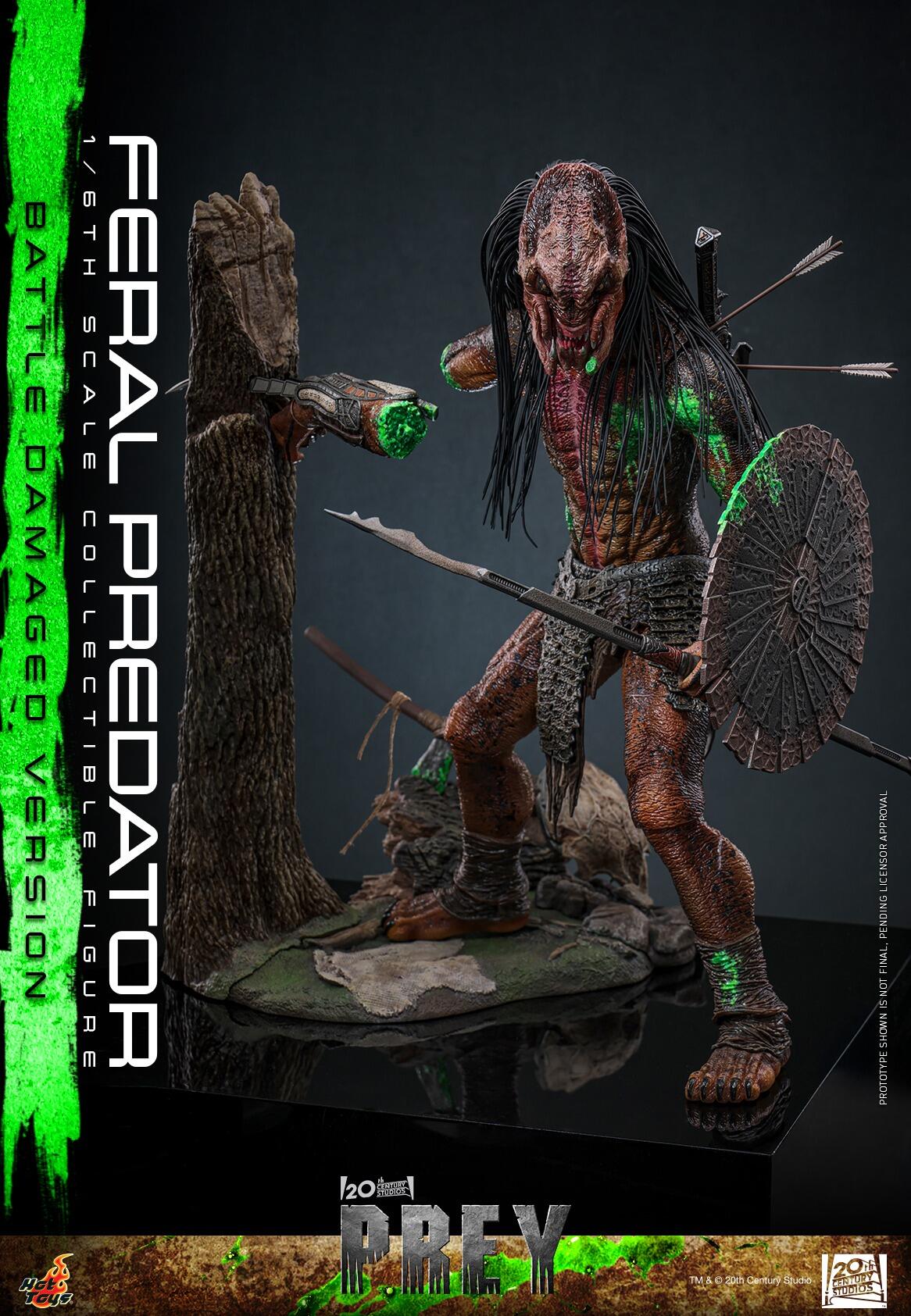 *PRE-ORDER Feral Predator (Battle Damaged) - Predator: Prey Hot Toys Collectibles 1/6 Scale Action Figure