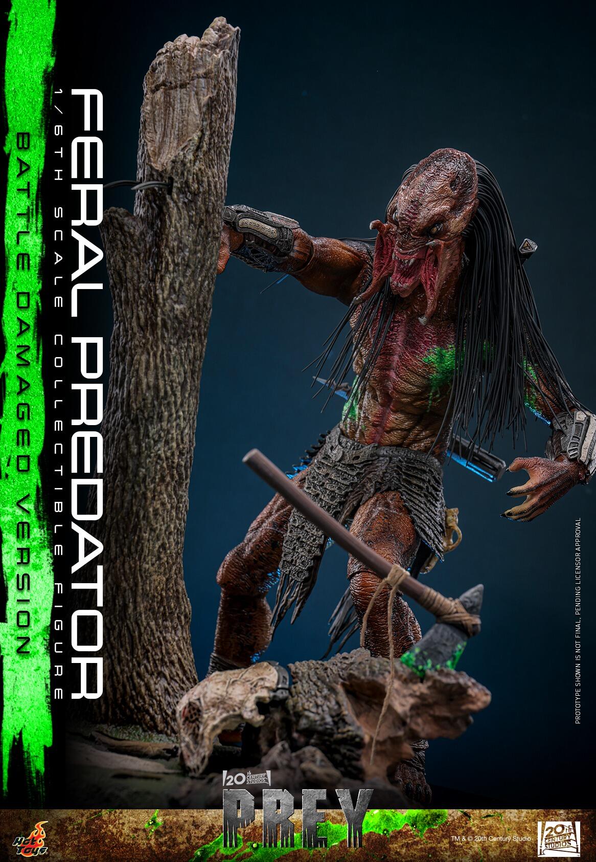 *PRE-ORDER Feral Predator (Battle Damaged) - Predator: Prey Hot Toys Collectibles 1/6 Scale Action Figure