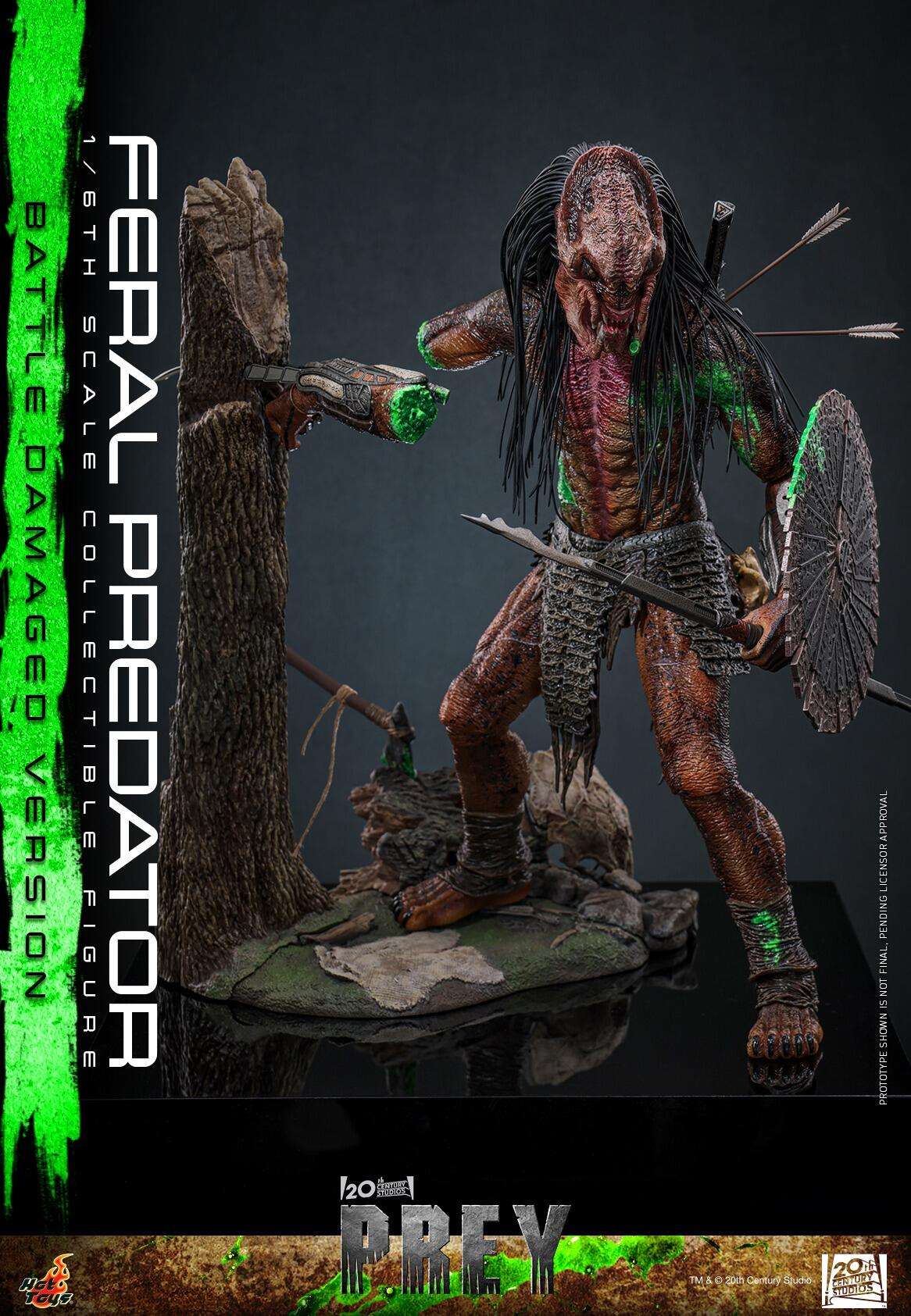 *PRE-ORDER Feral Predator (Battle Damaged) - Predator: Prey Hot Toys Collectibles 1/6 Scale Action Figure