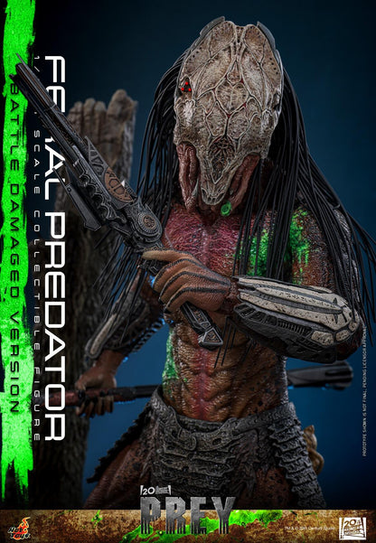 *PRE-ORDER Feral Predator (Battle Damaged) - Predator: Prey Hot Toys Collectibles 1/6 Scale Action Figure