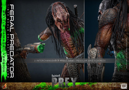 *PRE-ORDER Feral Predator (Battle Damaged) - Predator: Prey Hot Toys Collectibles 1/6 Scale Action Figure