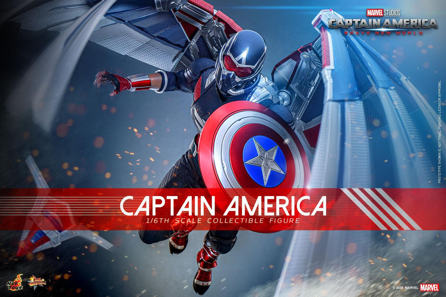 Captain America - Marvel Captain America: Brave New World Hot Toys Collectibles 1/6 Scale Action Figure