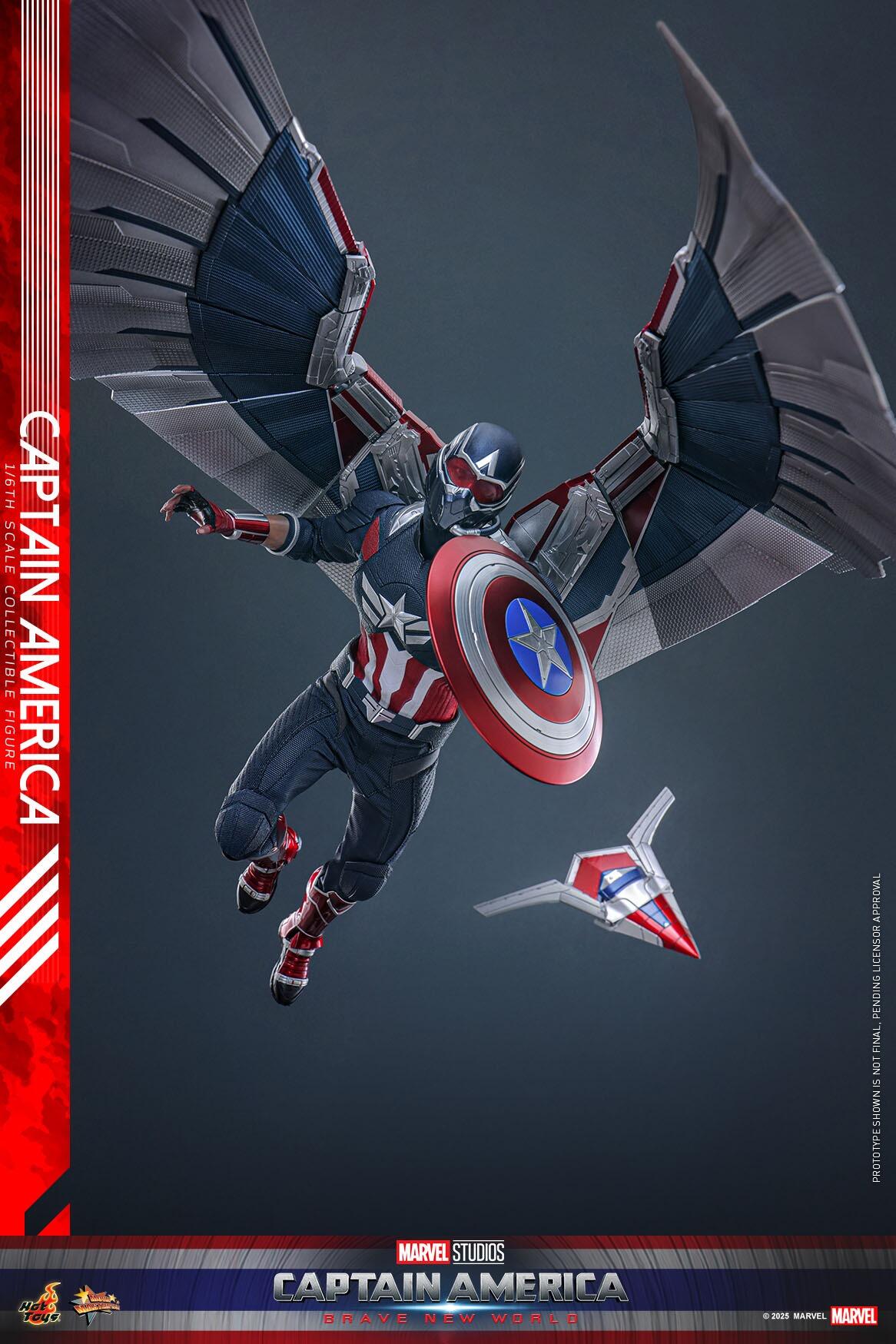 Captain America - Marvel Captain America: Brave New World Hot Toys Collectibles 1/6 Scale Action Figure