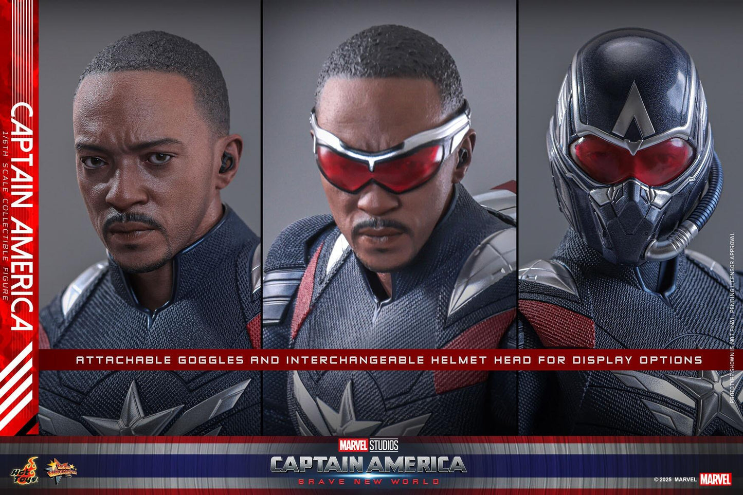 Captain America - Marvel Captain America: Brave New World Hot Toys Collectibles 1/6 Scale Action Figure