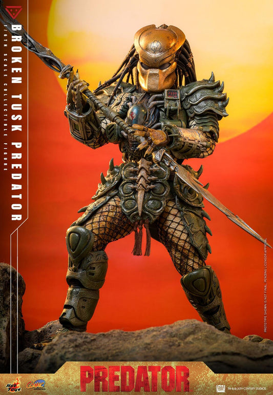 *PRE-ORDER Broken Tusk Predator - Aliens V Predator Hot Toys Collectibles 1/6 Scale Action Figure