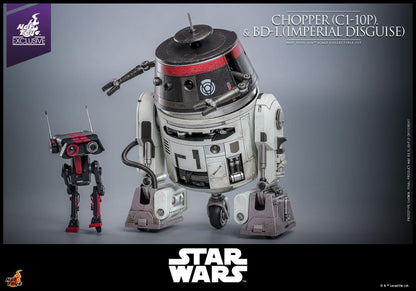 C1-10P Chopper & BD-1 (Imperial Disguise) - Star Wars Hot Toys Exclusive Collectibles 1/6 Scale Action Figure