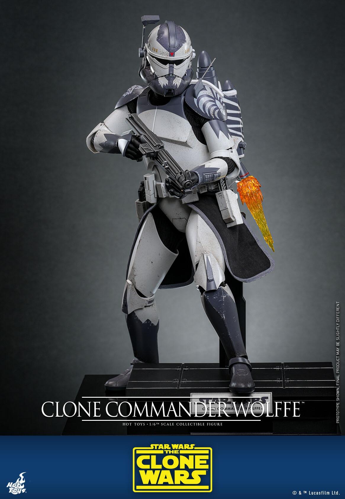 Clone Commander Wolffe - Star Wars: The Clone Wars Hot Toys Collectibles 1/6 Scale Action Figure