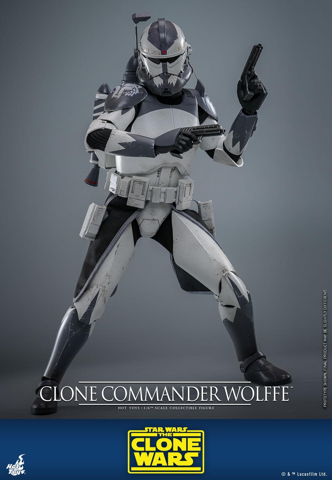 Clone Commander Wolffe - Star Wars: The Clone Wars Hot Toys Collectibles 1/6 Scale Action Figure