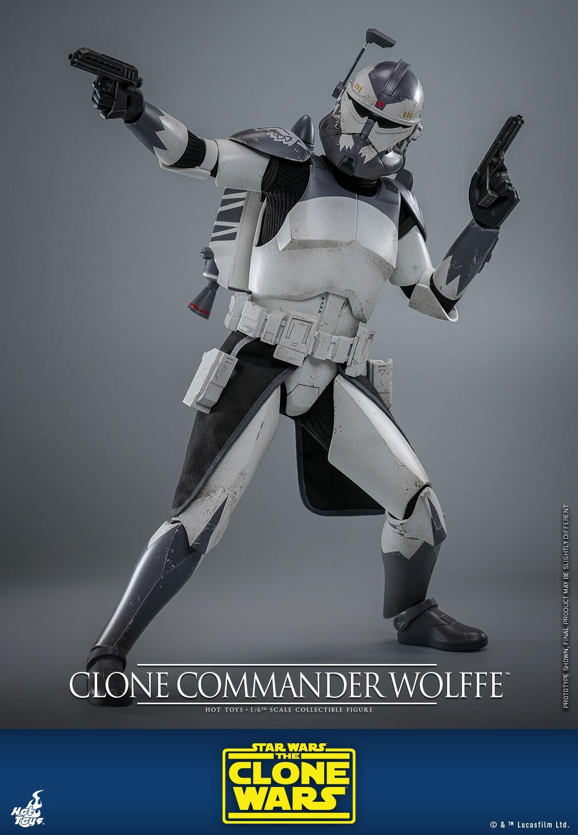 Clone Commander Wolffe - Star Wars: The Clone Wars Hot Toys Collectibles 1/6 Scale Action Figure