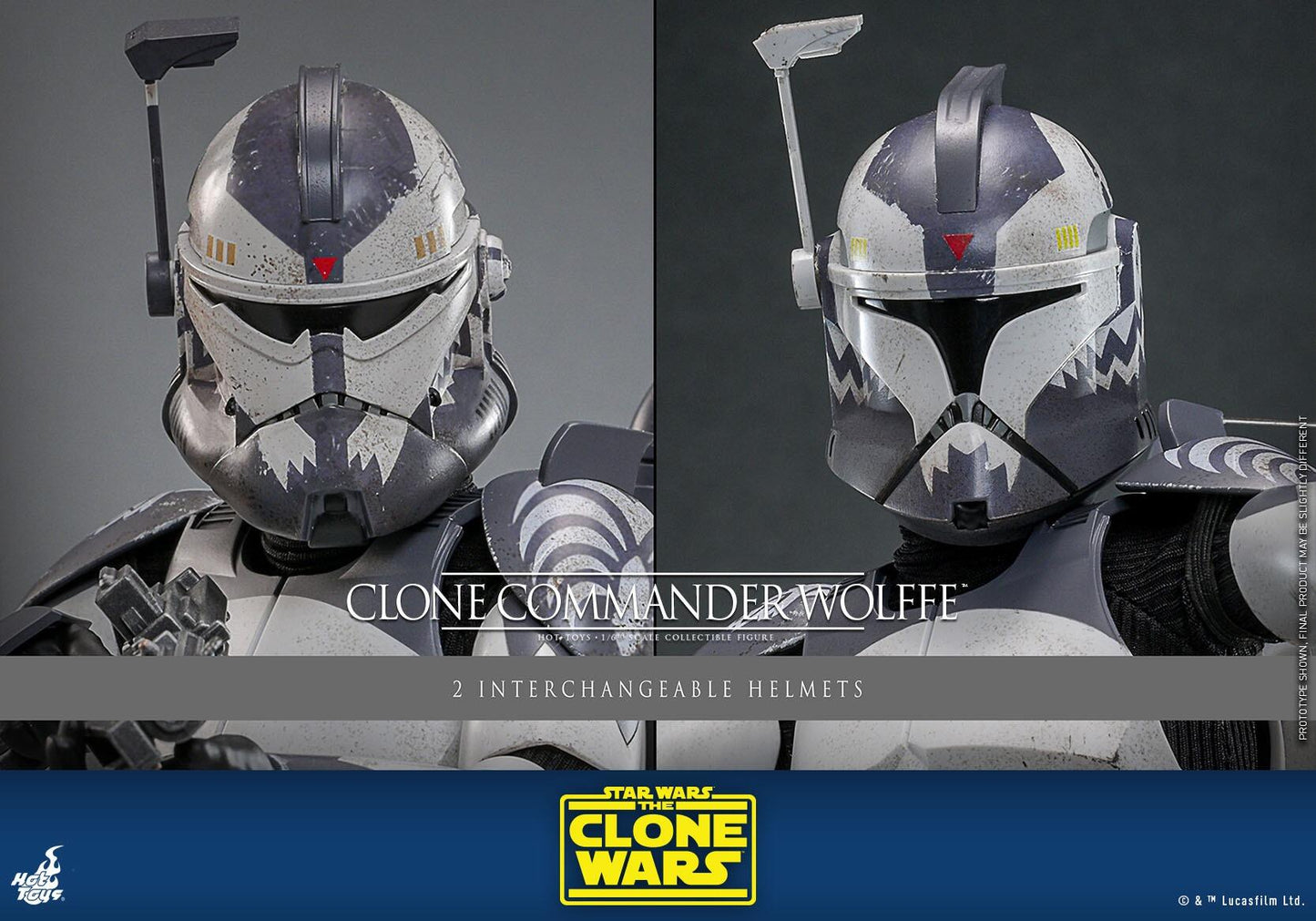 Clone Commander Wolffe - Star Wars: The Clone Wars Hot Toys Collectibles 1/6 Scale Action Figure