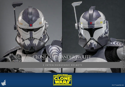 Clone Commander Wolffe - Star Wars: The Clone Wars Hot Toys Collectibles 1/6 Scale Action Figure
