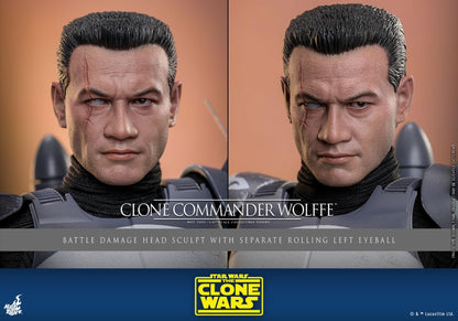 Clone Commander Wolffe - Star Wars: The Clone Wars Hot Toys Collectibles 1/6 Scale Action Figure