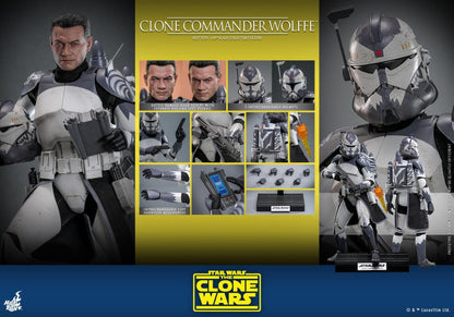 Clone Commander Wolffe - Star Wars: The Clone Wars Hot Toys Collectibles 1/6 Scale Action Figure
