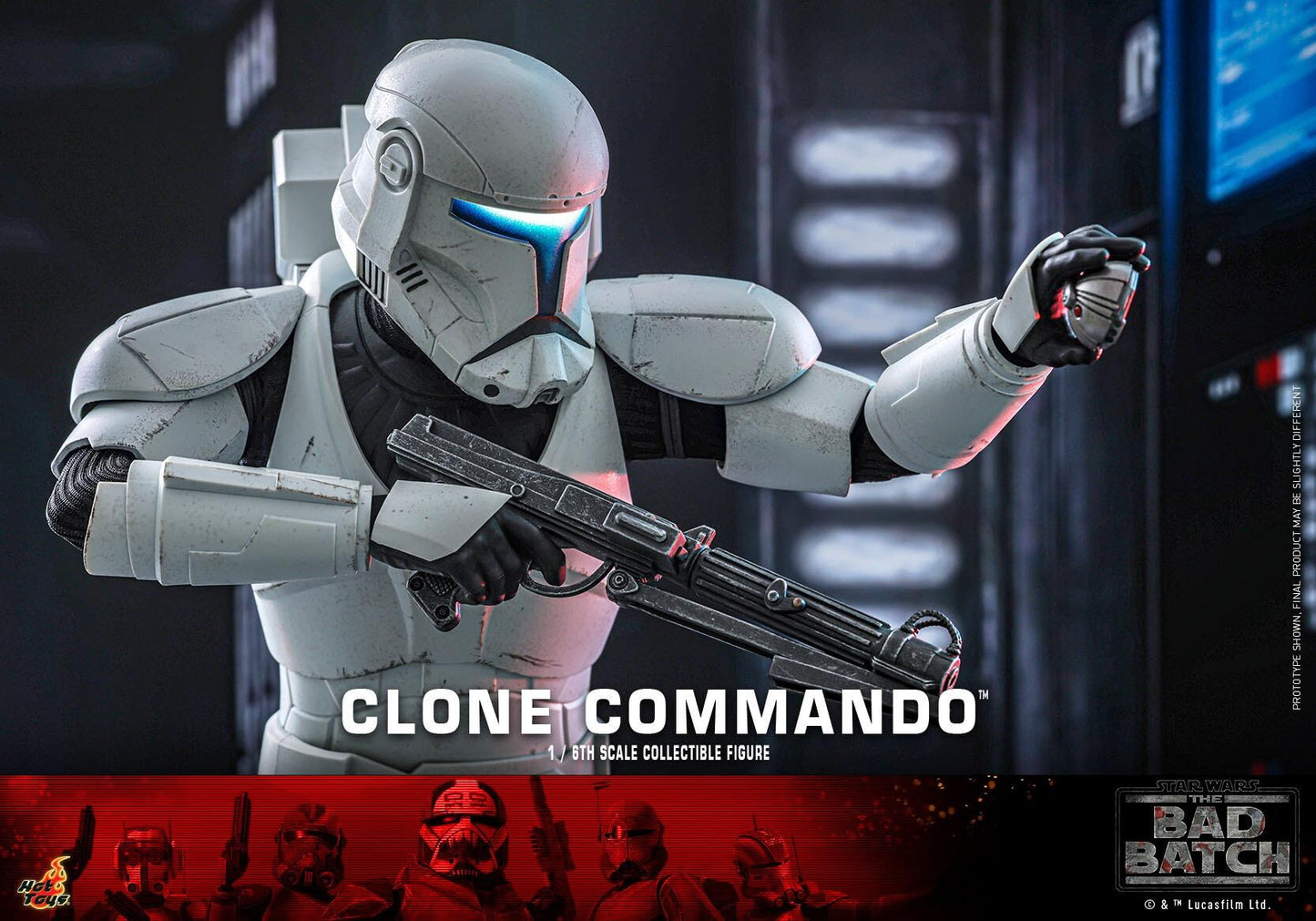 Clone Commando - Star Wars: The Bad Batch Hot Toys Collectibles 1/6 Scale Action Figure