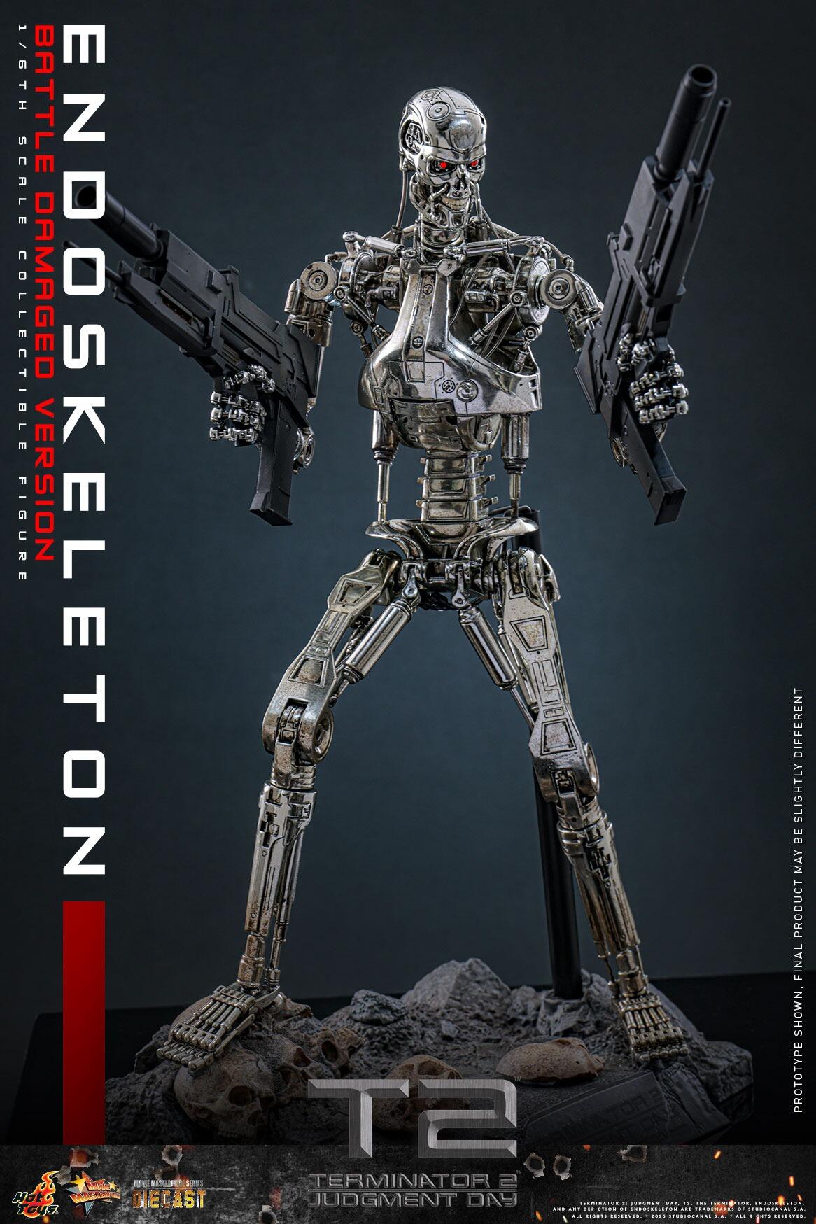 *PRE-ORDER Endoskeleton (Battle Damaged) - Terminator 2 Hot Toys Collectibles 1/6 Scale Action Figure