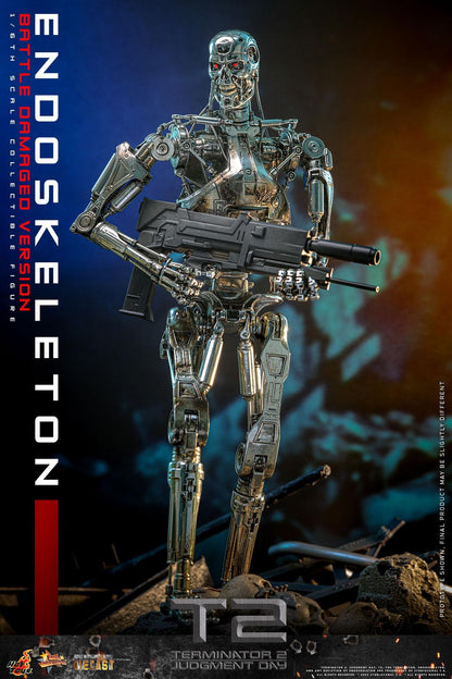 *PRE-ORDER Endoskeleton (Battle Damaged) - Terminator 2 Hot Toys Collectibles 1/6 Scale Action Figure