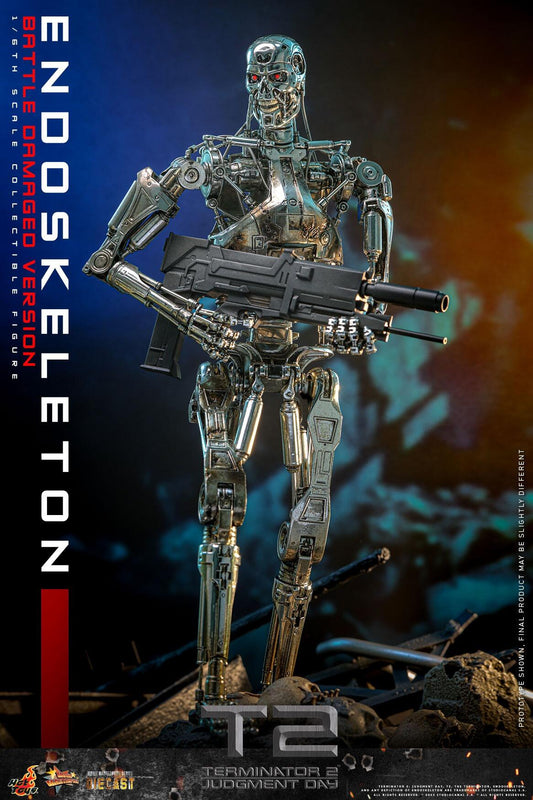*PRE-ORDER Endoskeleton (Battle Damaged) - Terminator 2 Hot Toys Collectibles 1/6 Scale Action Figure