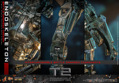 *PRE-ORDER Endoskeleton (Battle Damaged) - Terminator 2 Hot Toys Collectibles 1/6 Scale Action Figure