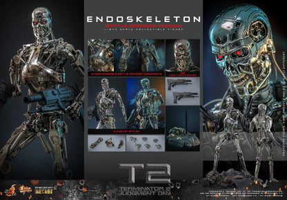 *PRE-ORDER Endoskeleton (Battle Damaged) - Terminator 2 Hot Toys Collectibles 1/6 Scale Action Figure