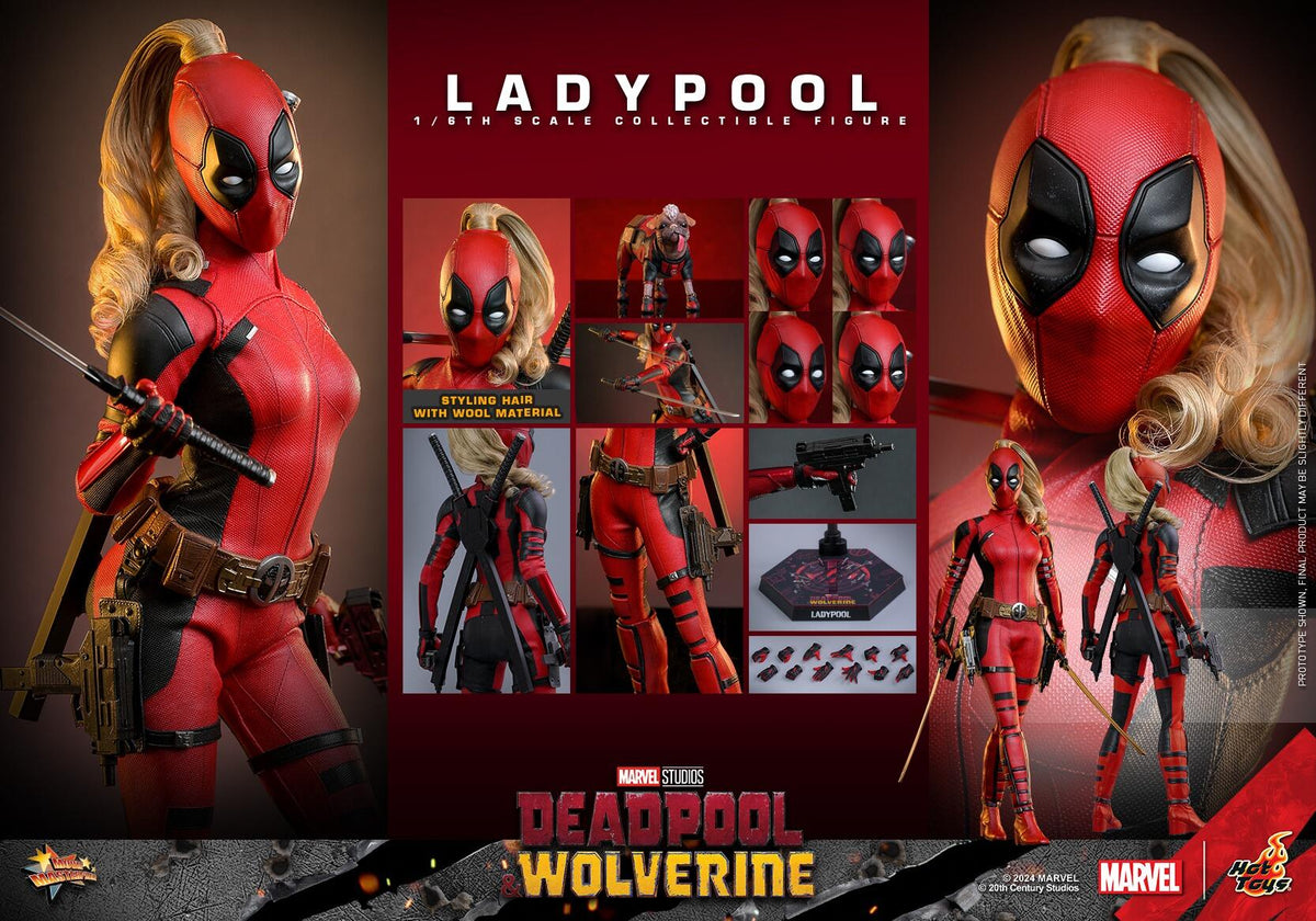Ladypool - Marvel Deadpool & Wolverine Hot Toys Collectibles 1/6 Scale Action Figure