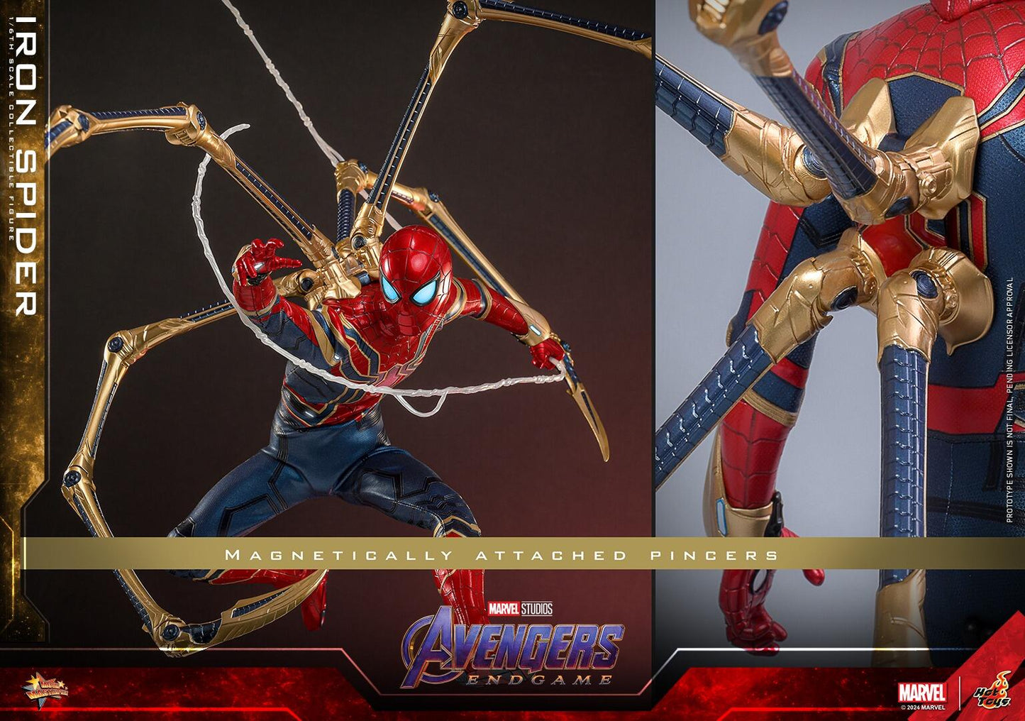 Iron Spider - Marvel Avengers: Endgame Hot Toys Collectibles 1/6 Scale Action Figure