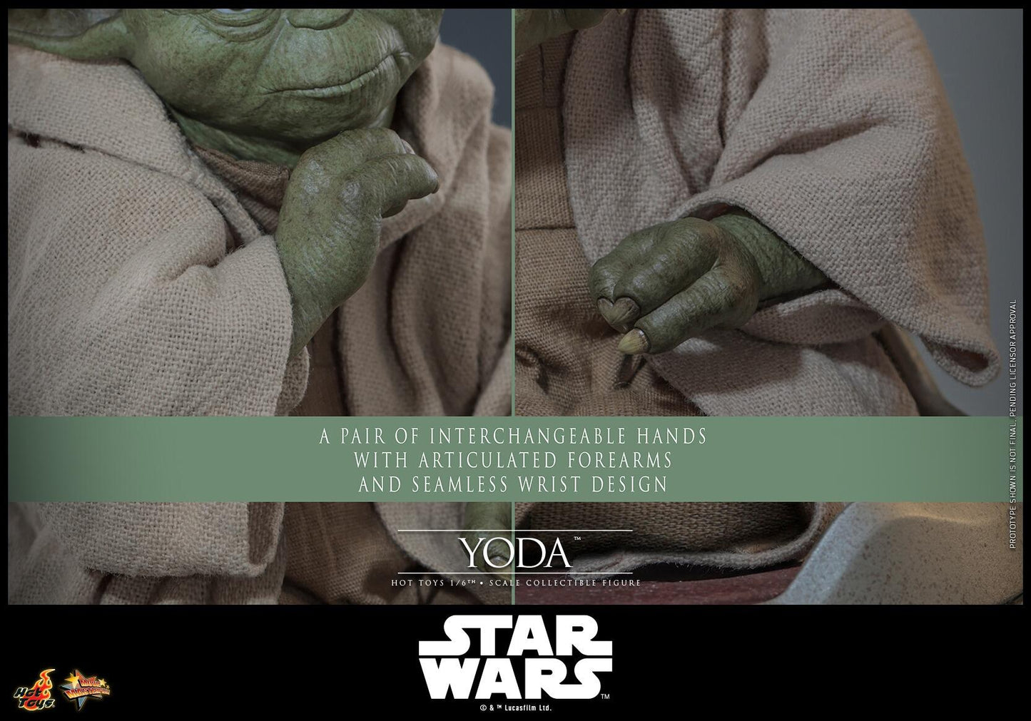 *PRE-ORDER Yoda - Star Wars III: Revenge Of The Sith Hot Toys Collectibles 1/6 Scale Action Figure