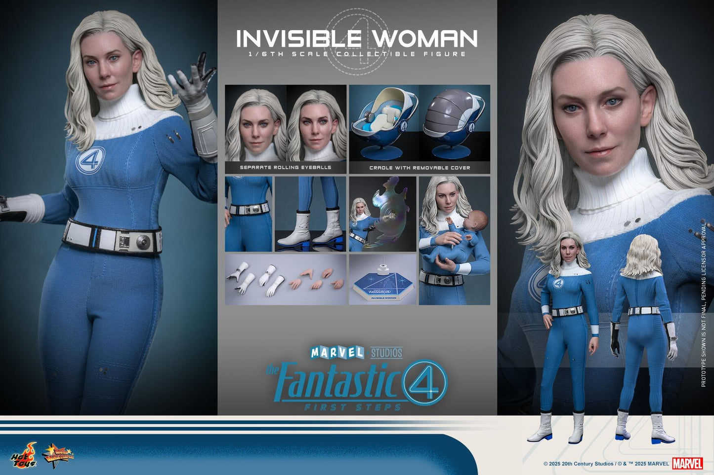 *PRE-ORDER Invisible Woman - Fantastic Four: First Steps Marvel Hot Toys Collectibles 1/6 Scale Action Figure