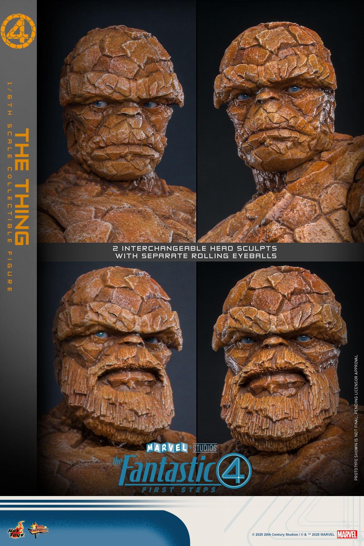 The Thing - Fantastic Four: First Steps Marvel Hot Toys Collectibles 1/6 Scale Action Figure
