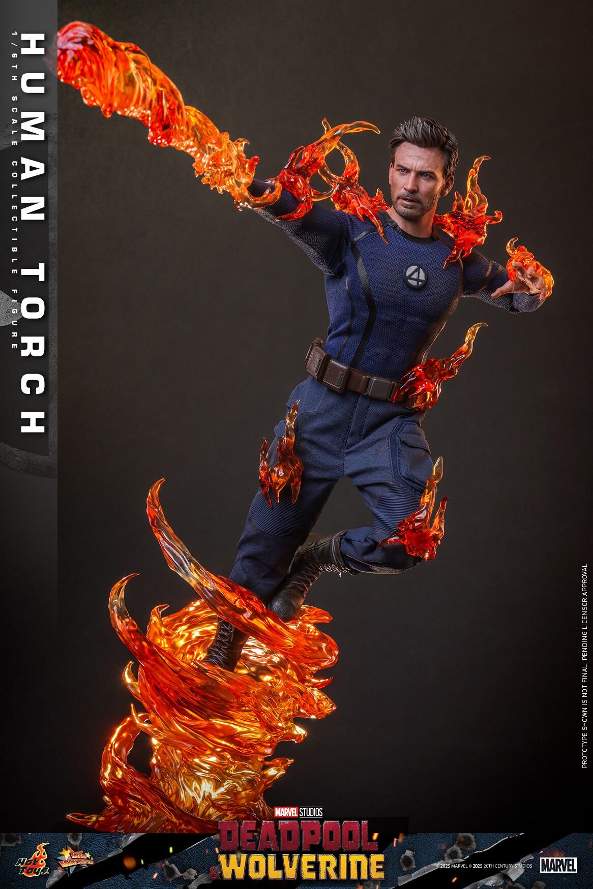 Human Torch - Marvel Deadpool & Wolverine Hot Toys Collectibles 1/6 Scale Action Figure