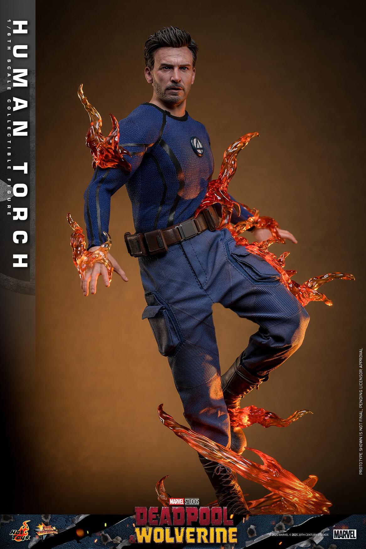 Human Torch - Marvel Deadpool & Wolverine Hot Toys Collectibles 1/6 Scale Action Figure