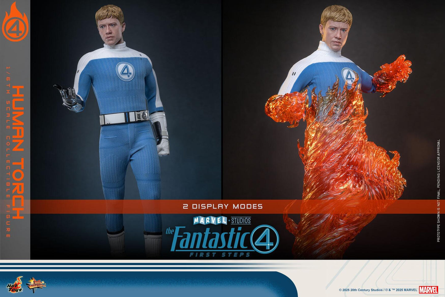 *PRE-ORDER Human Torch - Fantastic Four: First Steps Marvel Hot Toys Collectibles 1/6 Scale Action Figure