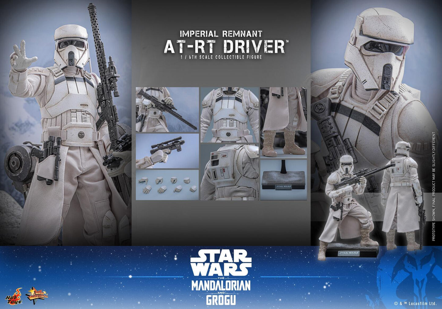 *PRE-ORDER Imperial Remnant AT-RT Driver - Star Wars: The Mandalorian & Grogu Hot Toys Collectibles 1/6 Scale Action Figure
