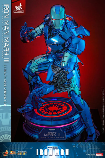 Iron Man MK III (Stealth Suit) 2.0 - Marvel Studios Hot Toys Exclusive Collectible 1/6 Scale Action Figure