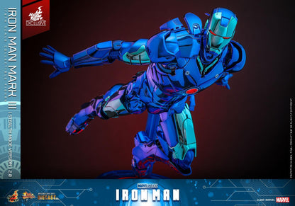 Iron Man MK III (Stealth Suit) 2.0 - Marvel Studios Hot Toys Exclusive Collectible 1/6 Scale Action Figure