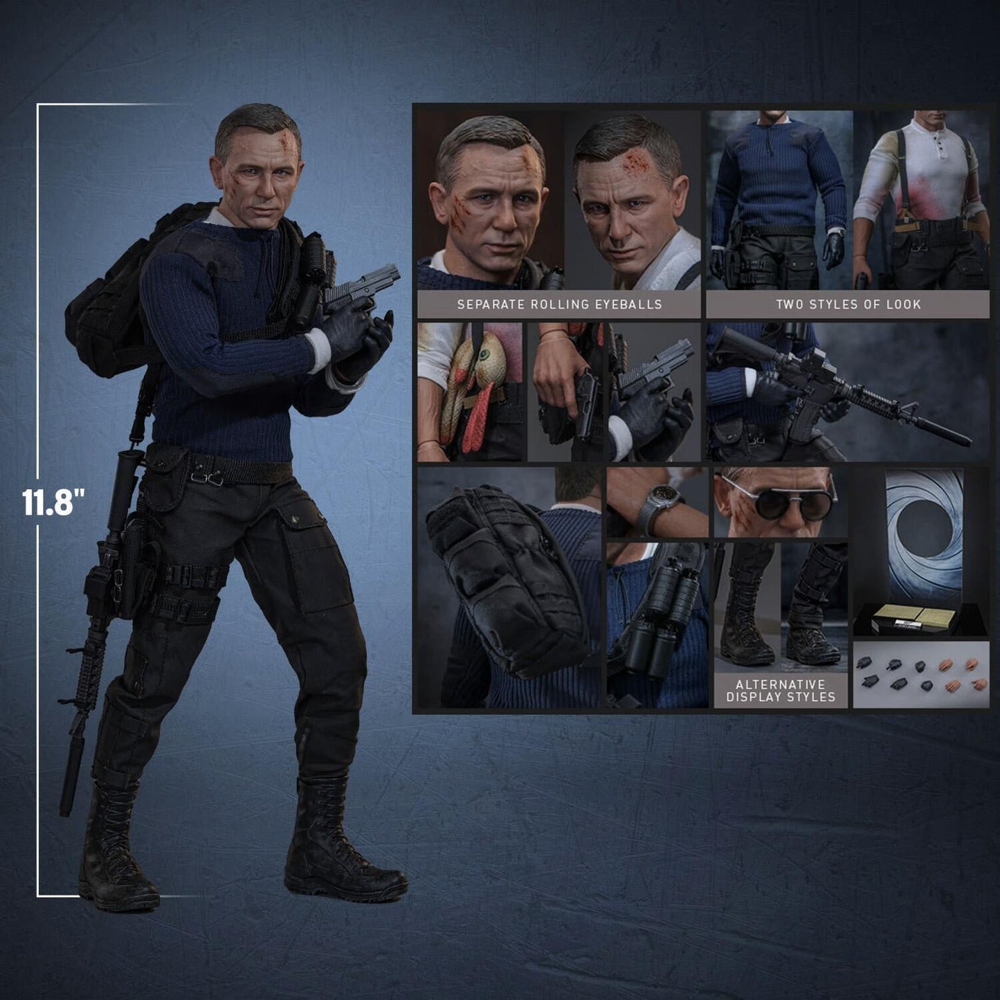 James Bond (Commando Outfit) - No Time To Die Hot Toys Collectibles 1/6 Scale Action Figure
